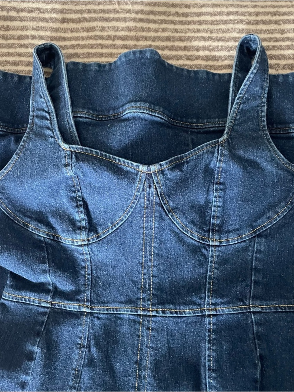 Jason Wu Dark Blue Denim Midi Dress - Picture 5 of 8